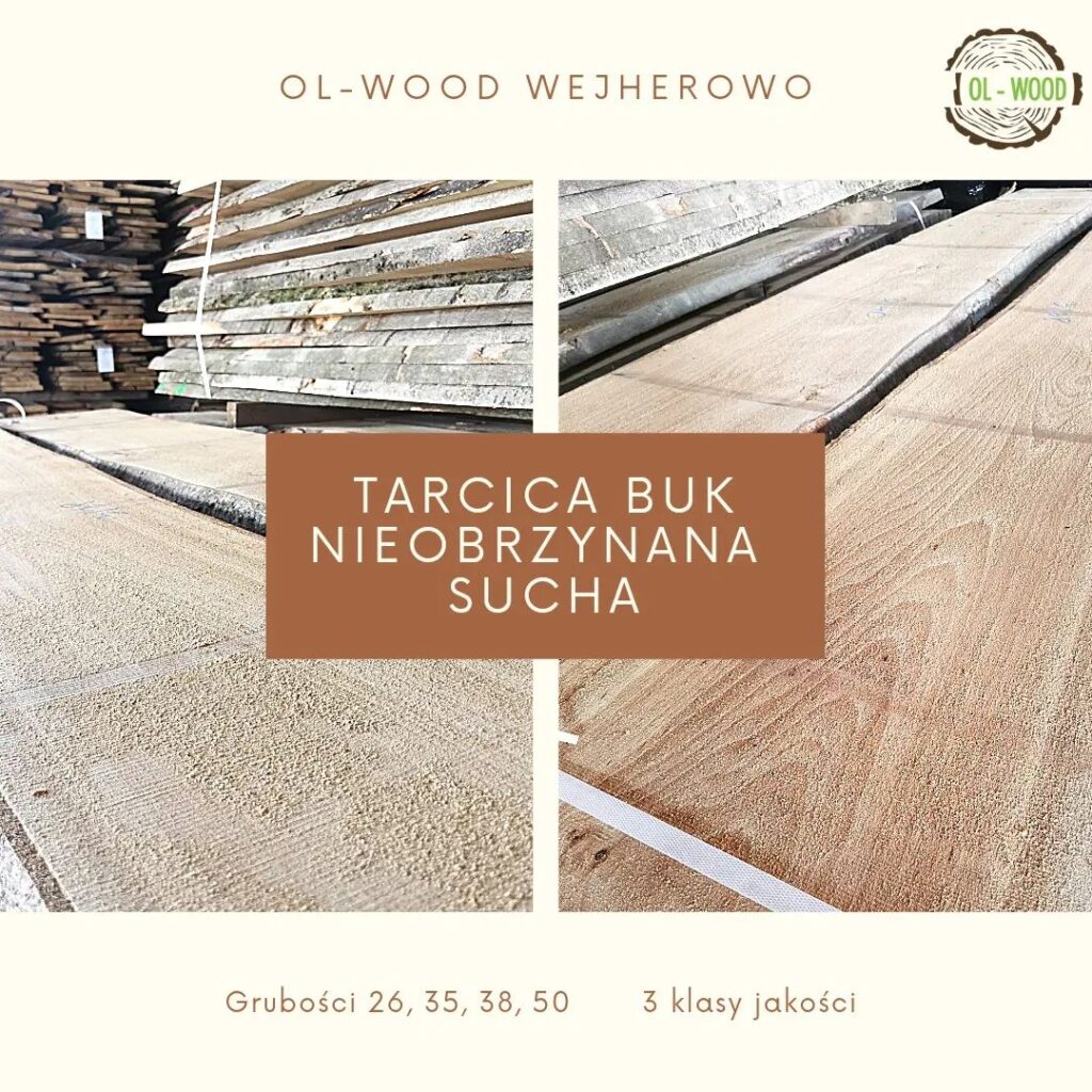 Sucha tarcica BUK – drewno bukowe idealne do produkcji mebli
