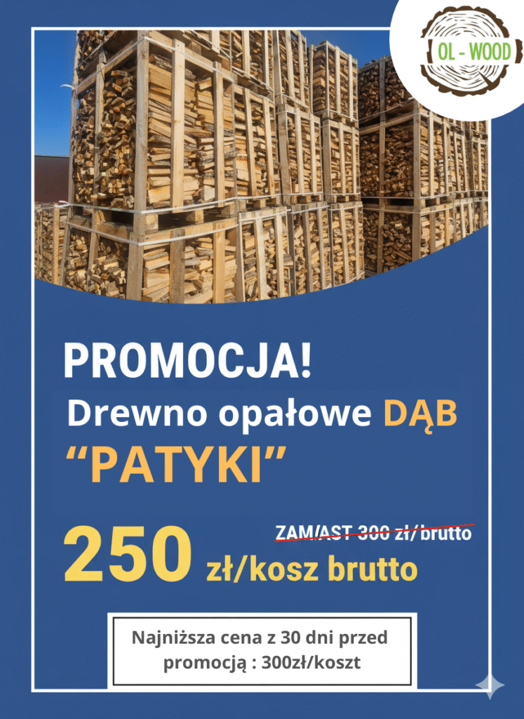 Wrześniowa promocja! Drewno opałowe dębowe patyki